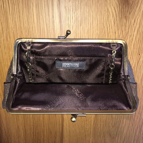 KENNETH COLE REACTION Distressed Leather Clutch - Picture 6 of 7